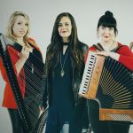 La fusione tra violino, fisarmonica, arpa, chitarra e flauto