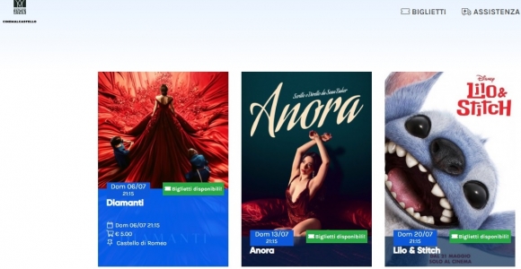 La biglietteria online della Sala